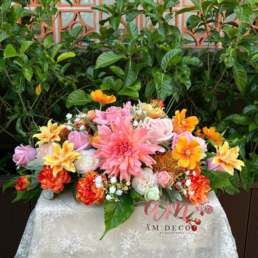 DẢI HOA BÀN HỌP BH082