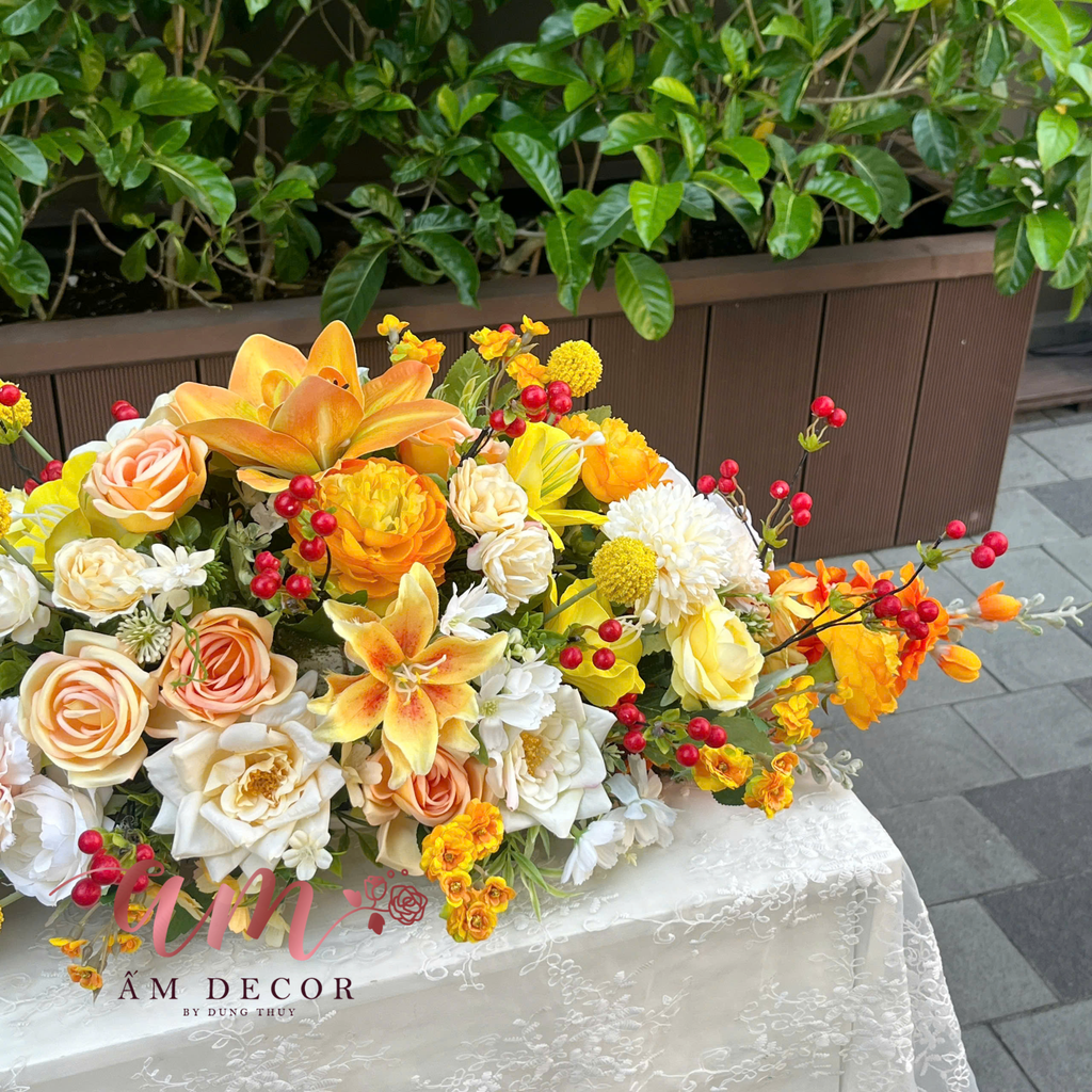 DẢI HOA BÀN HỌP BH083