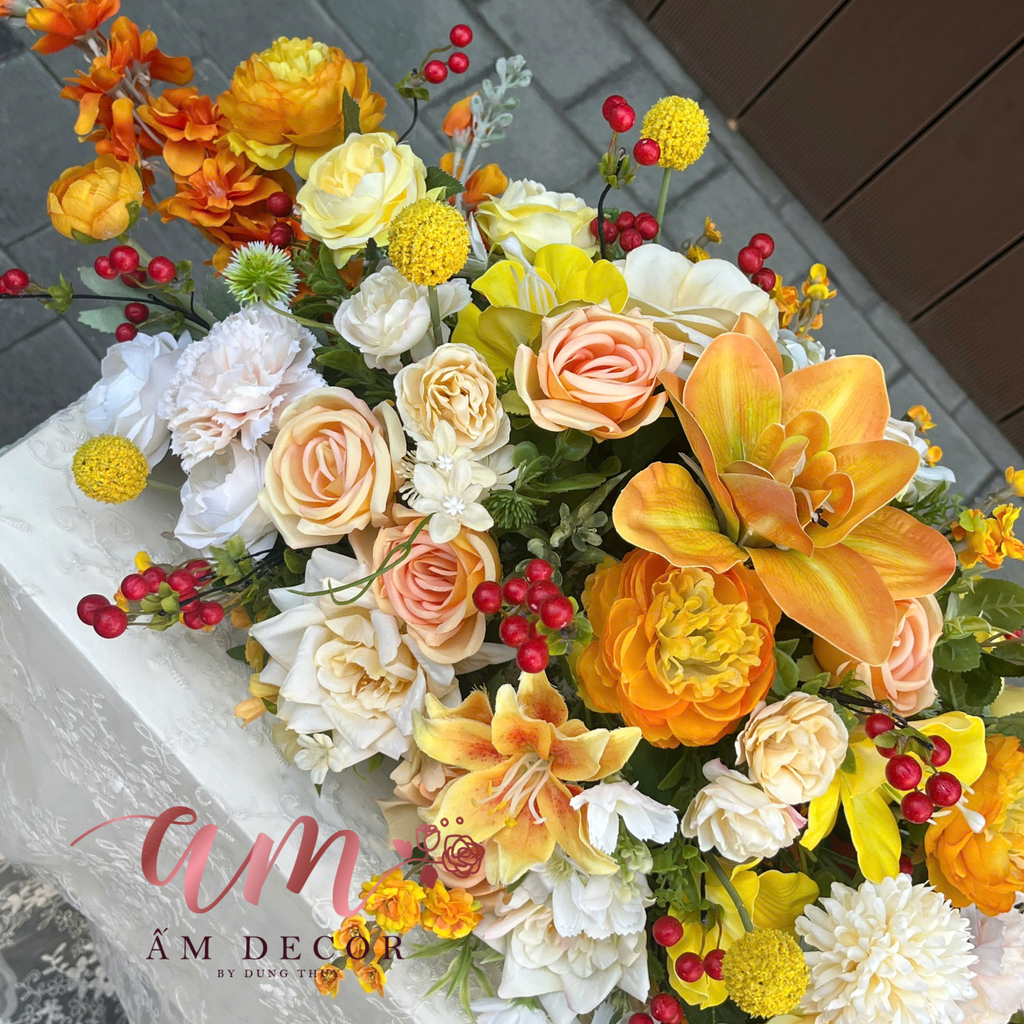 DẢI HOA BÀN HỌP BH083