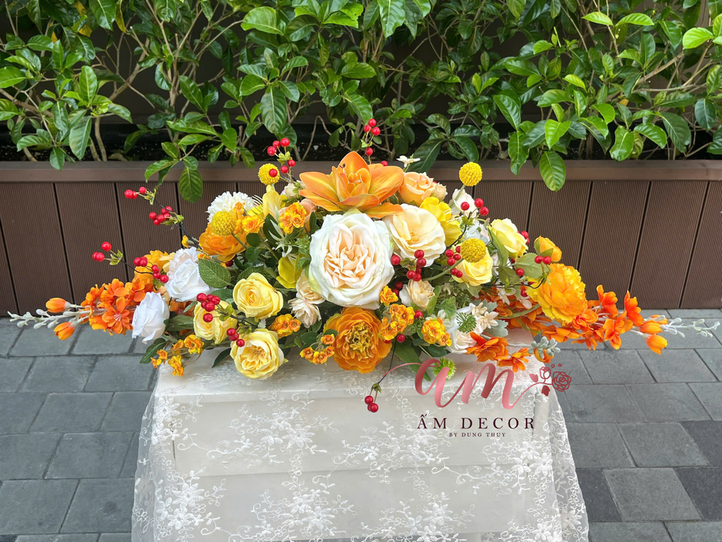 DẢI HOA BÀN HỌP BH083