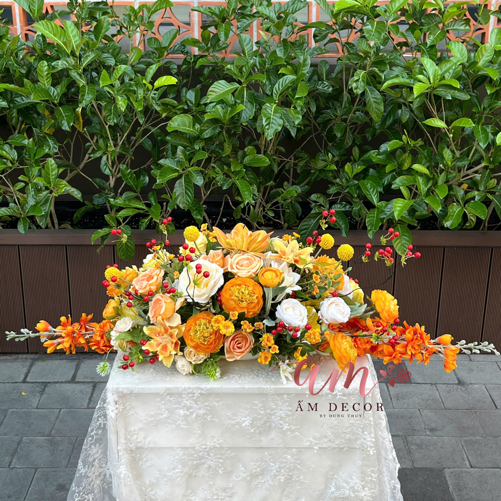 DẢI HOA BÀN HỌP BH083