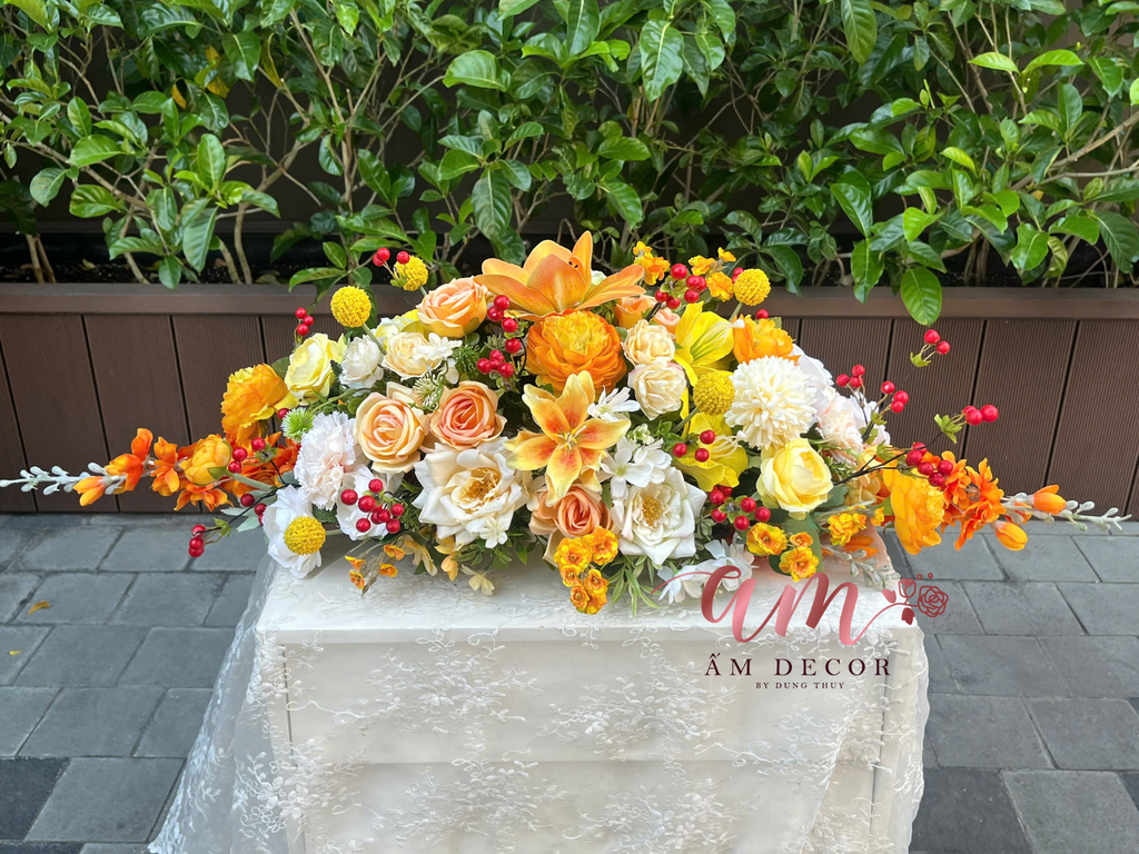 DẢI HOA BÀN HỌP BH083