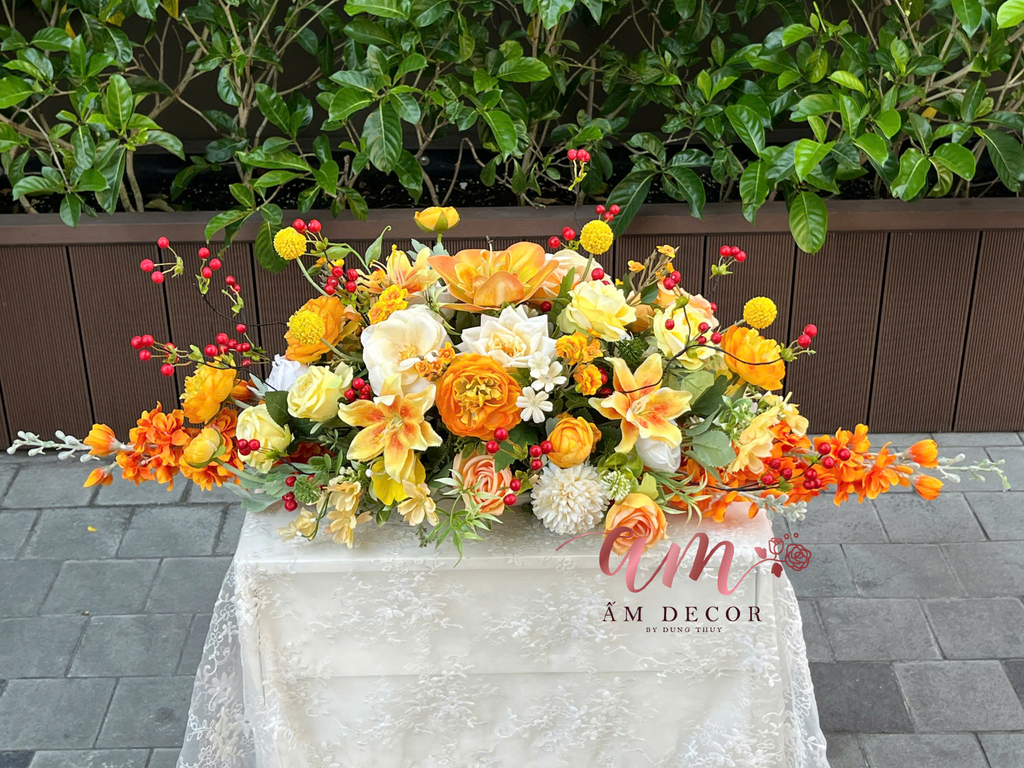 DẢI HOA BÀN HỌP BH083