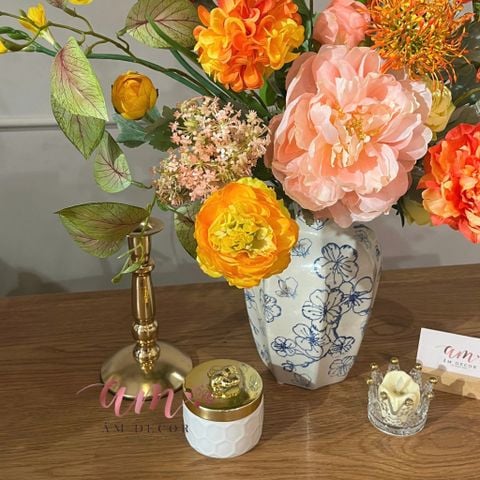  BÌNH HOA BURNT ORANGE LUXE 