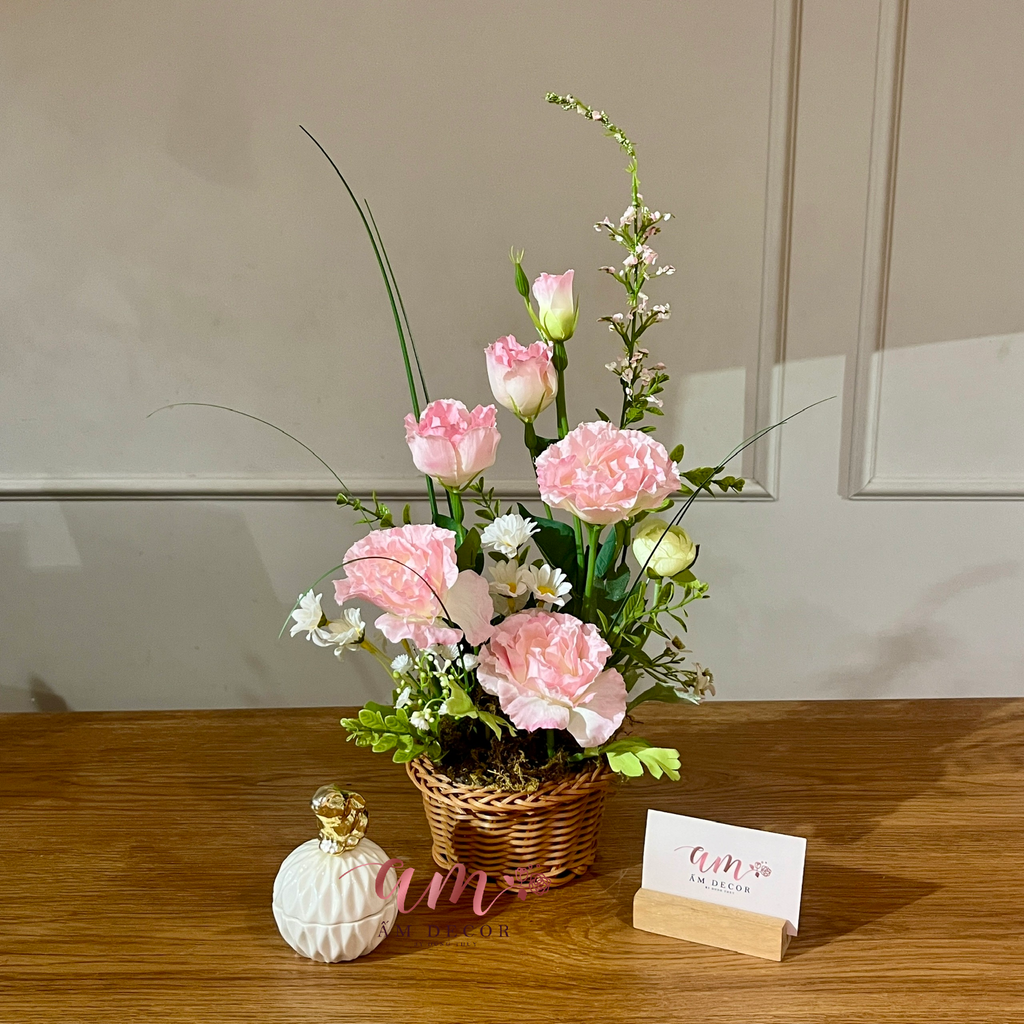 Giỏ Hoa Eustoma Grandiflorum