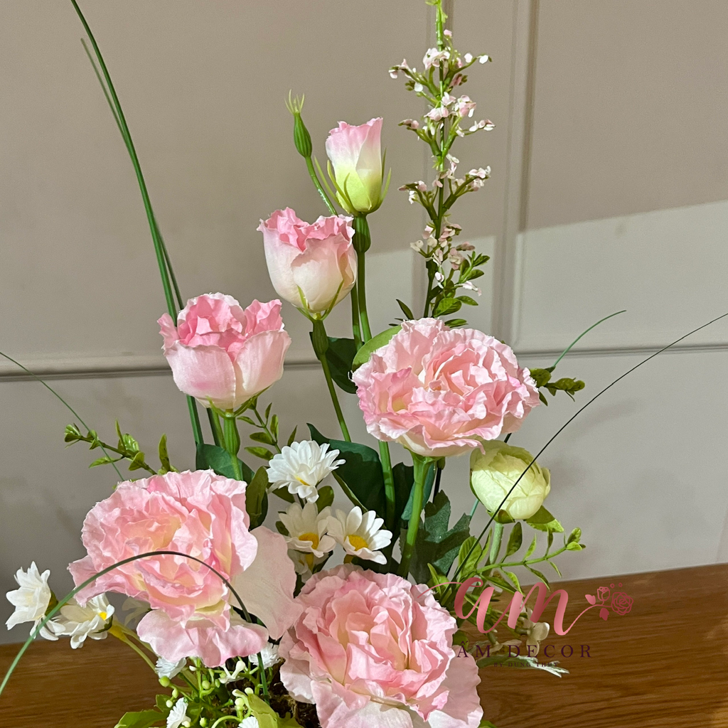 Giỏ Hoa Eustoma Grandiflorum