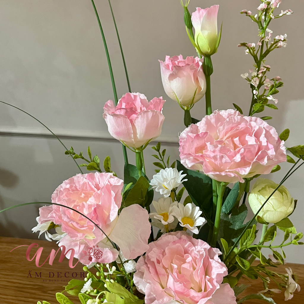 Giỏ Hoa Eustoma Grandiflorum