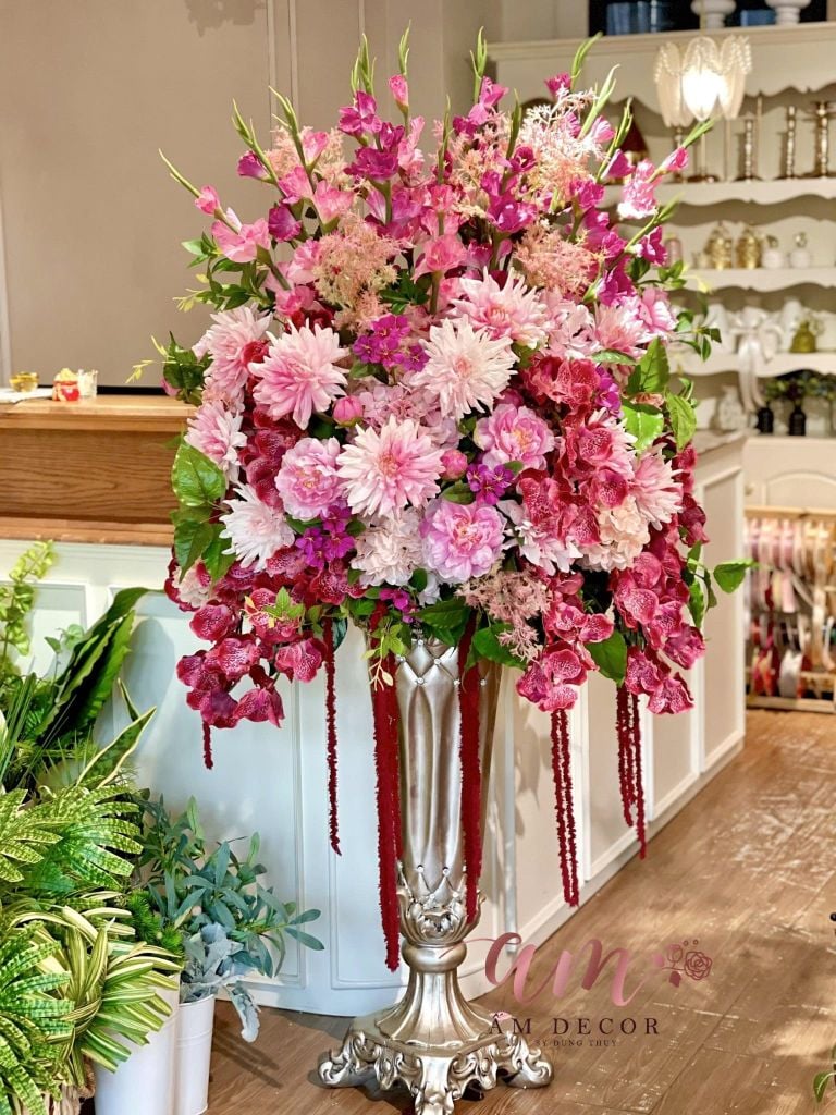BÌNH HOA ASIMPHONY MAUVE PINK