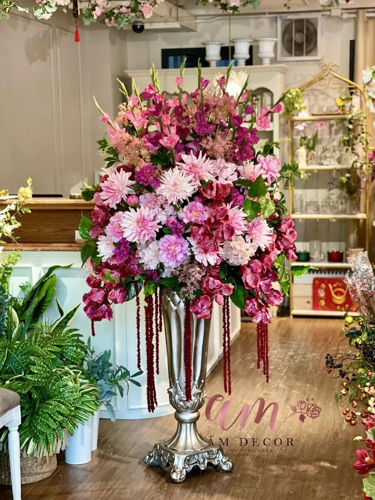 BÌNH HOA ASIMPHONY MAUVE PINK