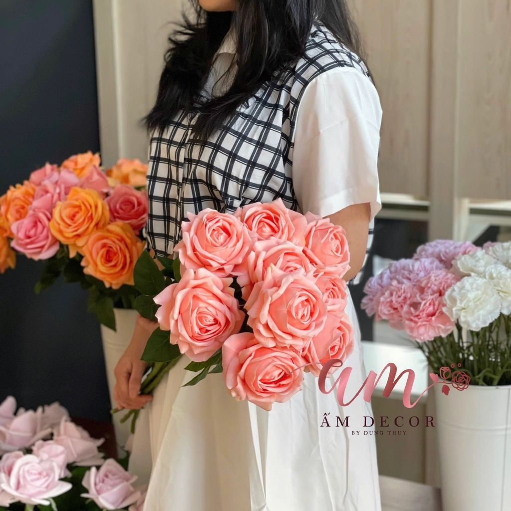 HOA HỒNG TRỨNG LỤA ẨM (Cam Đào)