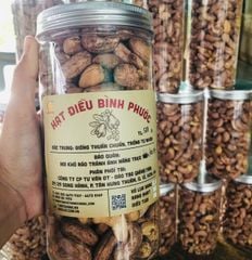 Hạt Điều Vỏ Lụa Rang (500gr)