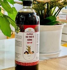 Đường Mía Hà Thủ Ô Gừng (500ml- 1lit)