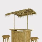 Thi Công Quầy Bar, Tiki, Sân Vườn Dùng Ngay Tấm Mái Cỏ Bàng Thủ Công Green Craft