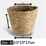 Chậu cói tự nhiên đựng cây cảnh, đồ dùng decor nhà cửa, GREEN CRAFT nhiều size