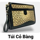Ví cầm tay nam cỏ bàng cao cấp LUXURY 01, Handmade Green Craft, Thiết kế sang trọng