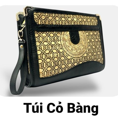 Ví cầm tay nam cỏ bàng cao cấp LUXURY 01, Handmade Green Craft, Thiết kế sang trọng