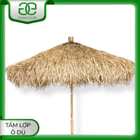 Mái ô dù cỏ bàng thủ công,Tấm lợp sinh thái trang trí quán, sân vườn, homestay