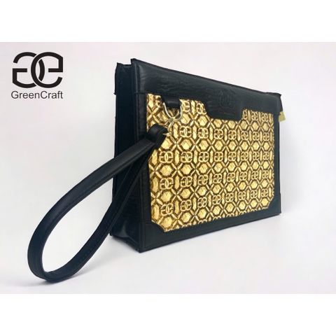 Ví cỏ bàng phối da cao cấp , Thiết kế mới 2025,  Phụ kiện xanh bền vững, nhỏ gọn tiện lợi