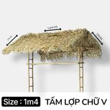 Thi Công Quầy Bar, Tiki, Sân Vườn Dùng Ngay Tấm Mái Cỏ Bàng Thủ Công Green Craft