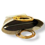 Túi Cói Cỏ Bàng Size Nhỏ Handmade GREEN CRAFT, Túi Xách Tay Nữ Tự Nhiên Thời Trang Đi Biển