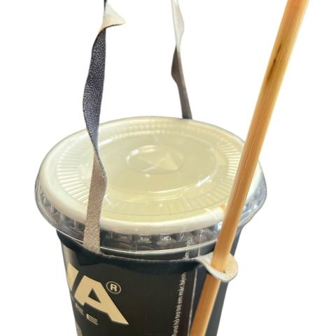 1000 Quai Xách Ly Vải Canvas Green Craft, Tái Sử Dụng, Gập Gọn, Có Khe Đựng Ống Hút