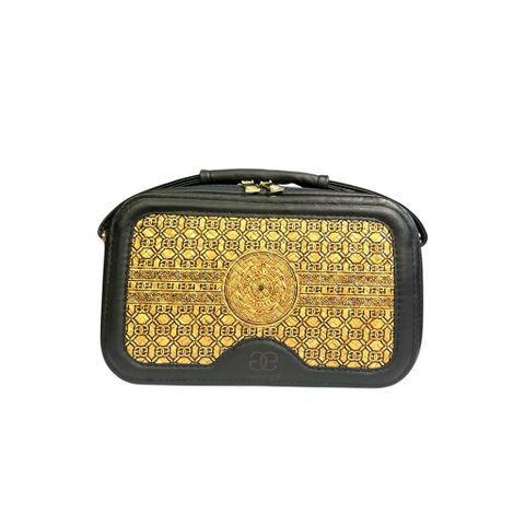 Túi Cỏ Bàng Đeo Tay LUXURY 17 , Hàng Thủ Công Miền Tây , Phối Da Cao Cấp, Mẫu Mới GREEN CRAFT
