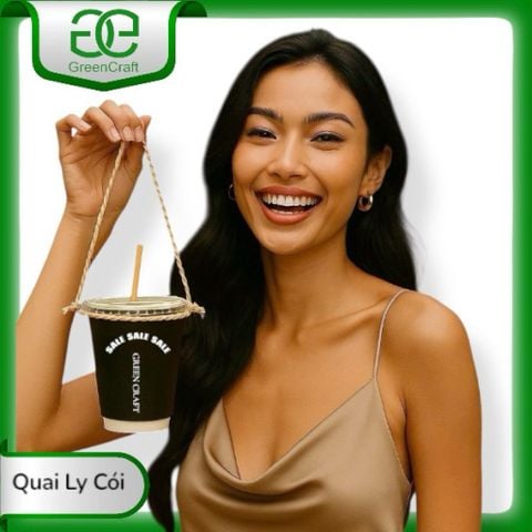 1000 Quai Ly Cói 100% Green Craft, Giá Rẻ Nhất, Co Giãn 6-10cm, Xài Cho Mọi Loại Ly