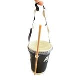 1000 Quai Xách Ly Vải Canvas Green Craft, Tái Sử Dụng, Gập Gọn, Có Khe Đựng Ống Hút