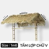 Thi Công Quầy Bar, Tiki, Sân Vườn Dùng Ngay Tấm Mái Cỏ Bàng Thủ Công Green Craft