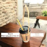 Quai xách ly lá cây thủ công 1000 cái, Dùng cho cafe, trà sữa, take away, GREEN CRAFT