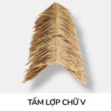 Thi Công Quầy Bar, Tiki, Sân Vườn Dùng Ngay Tấm Mái Cỏ Bàng Thủ Công Green Craft