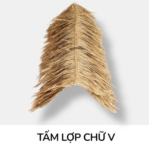 Thi Công Quầy Bar, Tiki, Sân Vườn Dùng Ngay Tấm Mái Cỏ Bàng Thủ Công Green Craft