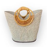 Túi Cói Thủ Công Cao Cấp , Chất Liệu Cỏ Bàng Tự Nhiên, Thiết Kế Sang Trọng, Mã 0053 Green Craft