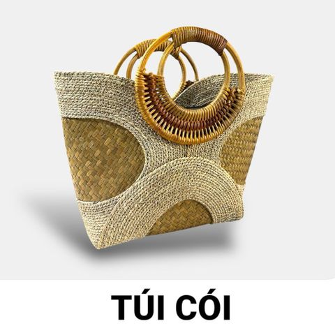 Túi Cói Cỏ Bàng Size Nhỏ Handmade GREEN CRAFT, Túi Xách Tay Nữ Tự Nhiên Thời Trang Đi Biển