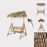 Thi Công Quầy Bar, Tiki, Sân Vườn Dùng Ngay Tấm Mái Cỏ Bàng Thủ Công Green Craft
