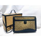 Ví cầm tay nam cỏ bàng cao cấp LUXURY 01, Handmade Green Craft, Thiết kế sang trọng