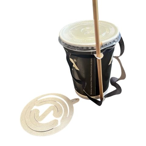100 Quai Xách Ly Vải Canvas Green Craft, Tái Sử Dụng, Gập Gọn, Có Khe Đựng Ống Hút