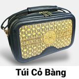 Túi Cỏ Bàng Đeo Tay LUXURY 17 , Hàng Thủ Công Miền Tây , Phối Da Cao Cấp, Mẫu Mới GREEN CRAFT