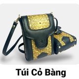 Túi Đeo Chéo Cỏ Bàng Handmade LXR 05, Kiểu Dáng Thời Trang, Hàng Thủ Công GREEN CRAFT