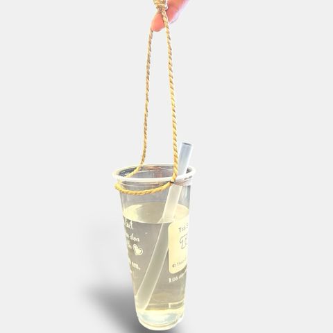 1.000 Quai xách ly đa năng GREEN CRAFT , quai ly đựng nước, chai nước, Cói tự nhiên, ôm sát ly 4–10cm, chịu lực 1.5kg