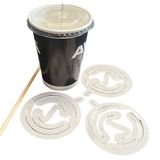 1000 Quai Xách Ly Vải Canvas Green Craft, Tái Sử Dụng, Gập Gọn, Có Khe Đựng Ống Hút