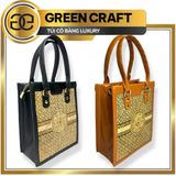 Túi xách cỏ bàng phối da cao cấp LUXURY 22, Green Craft thủ công Việt