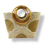 Túi Cói Cỏ Bàng Size Nhỏ Handmade GREEN CRAFT, Túi Xách Tay Nữ Tự Nhiên Thời Trang Đi Biển