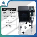 Lọc treo bể cá Cherlam 3.5w 6w 8w 350/ 550/ 800 | Lọc treo có thể tùy chỉnh lưu lượng và vật liệu lọc bể cá thủy sinh