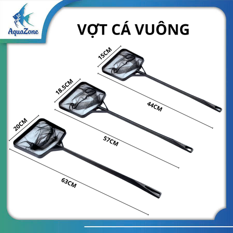 Vợt vớt cá Aquazone chuyên dụng cao cấp – lưới nylon mềm an toàn cho cá cảnh