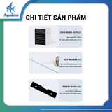 Combo Bể Cá YEE/Nepall/Cherlam – Hồ Kính Mini Kèm Lọc Bên, Kính Siêu Trắng, Tự Lọc Tuần Hoàn, Hệ Sinh Thái Mới Cho Bể Cá