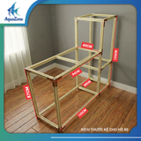 Bộ Chân Kệ Kết Hợp AZONE Cho Hồ Size 60/80/100/120 - Kệ Bể Cá Khung Nhôm Cao Cấp, Chịu Lực Tốt, Dễ Lắp Đặt