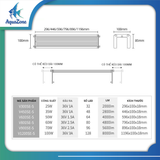 ĐÈN LED MÁNG NHÔM WEEK AQUA - V (White) Series: 200-300-400-450-600-800-900-1200