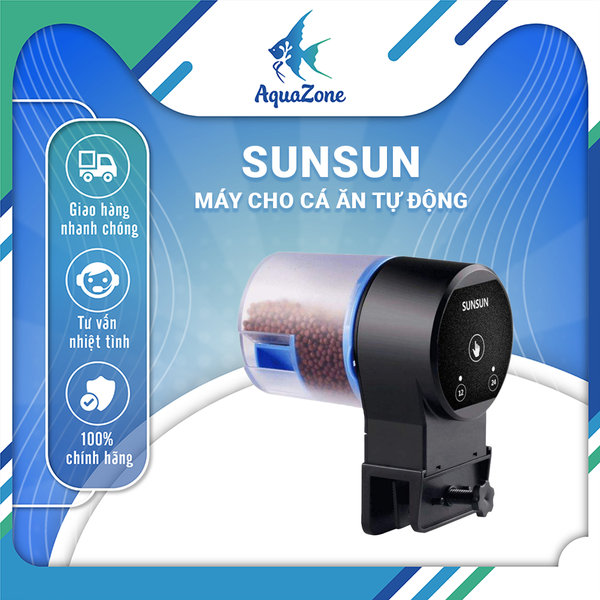Máy Cho Cá Ăn Tự Động SunSun - Chống Ẩm, Hẹn Giờ Thông Minh, Tiện Lợi Cho Hồ Cá Thủy Sinh