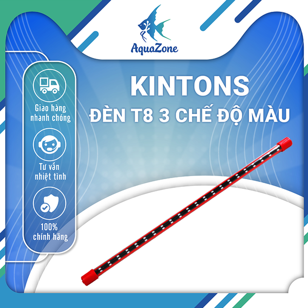 Đèn Led KINTONS T8 3 Chế Độ Màu – Tăng Sắc Đỏ Cho Cá Rồng & Cá Cảnh Siêu Sáng Tiết Kiệm Điện